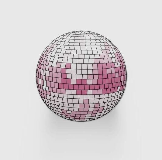 Shimmer and Shine - Ceramic Disco Ball Coaster - Pink