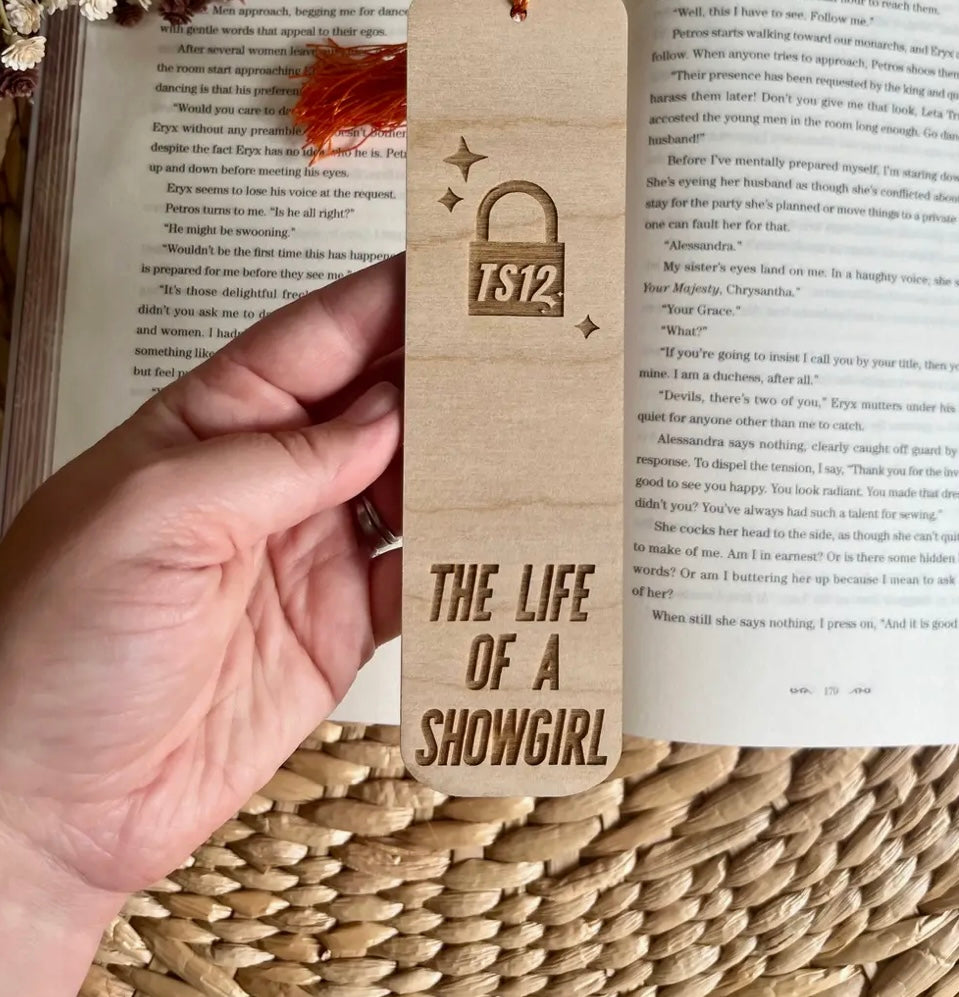 TS12 Inspired Wooden Bookmarks
