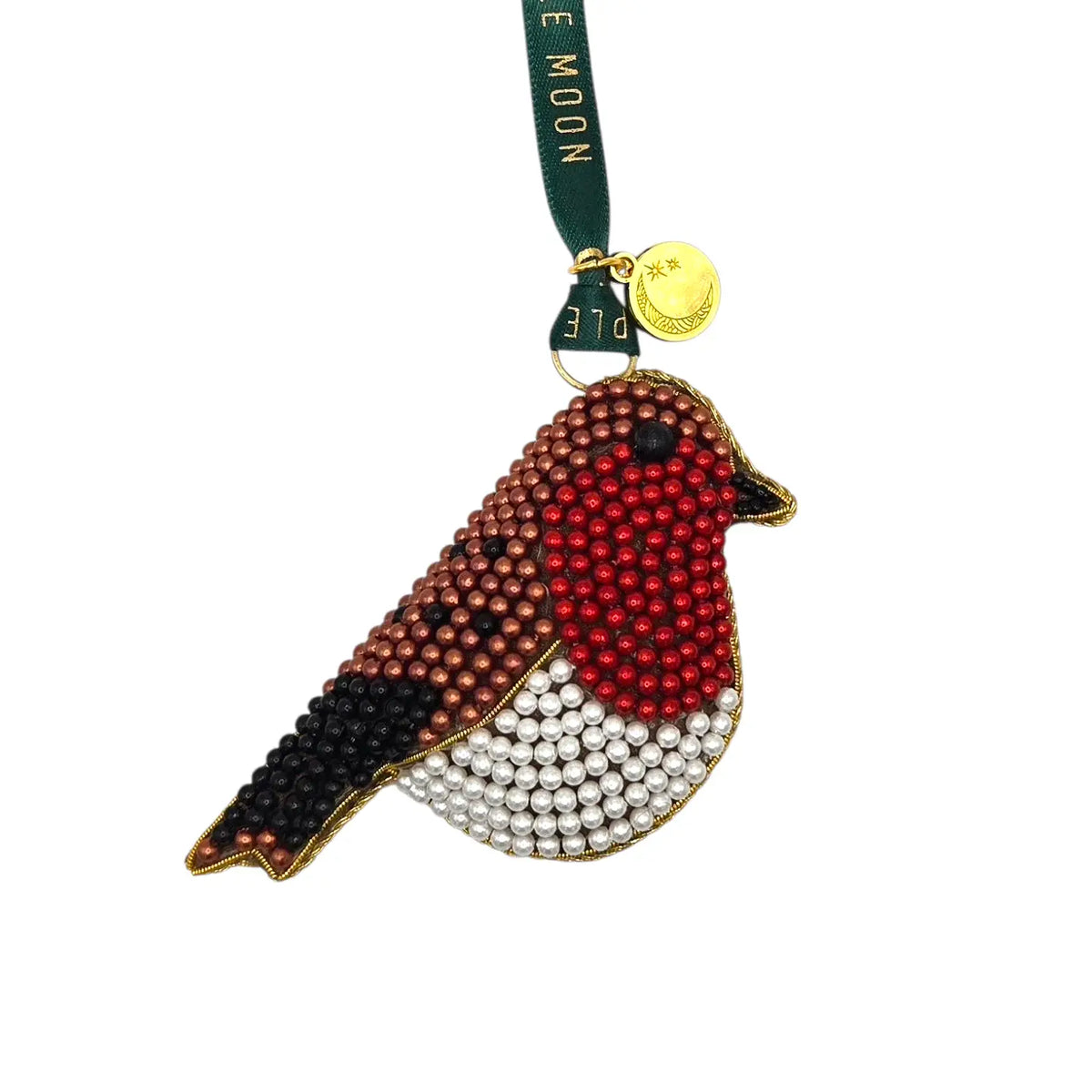 Felt and Fabric Beaded Robin