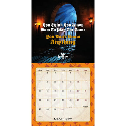 2027 Square Calendar - Offical The Traitors