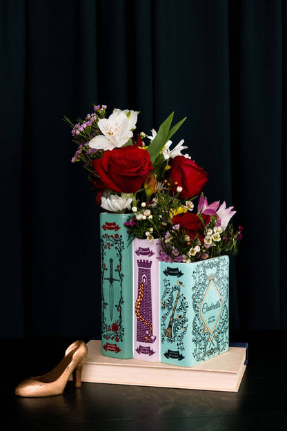 Triple Book Vase - Grimm's Fairy Tales