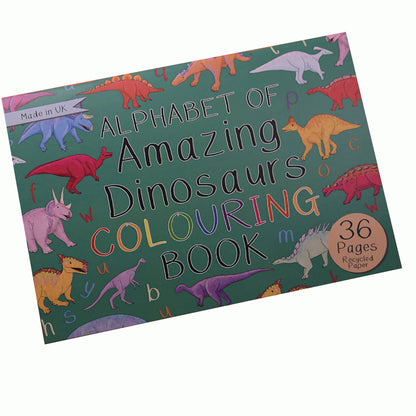 Alphabet of Amazing Dinosaurs Colouring Book
