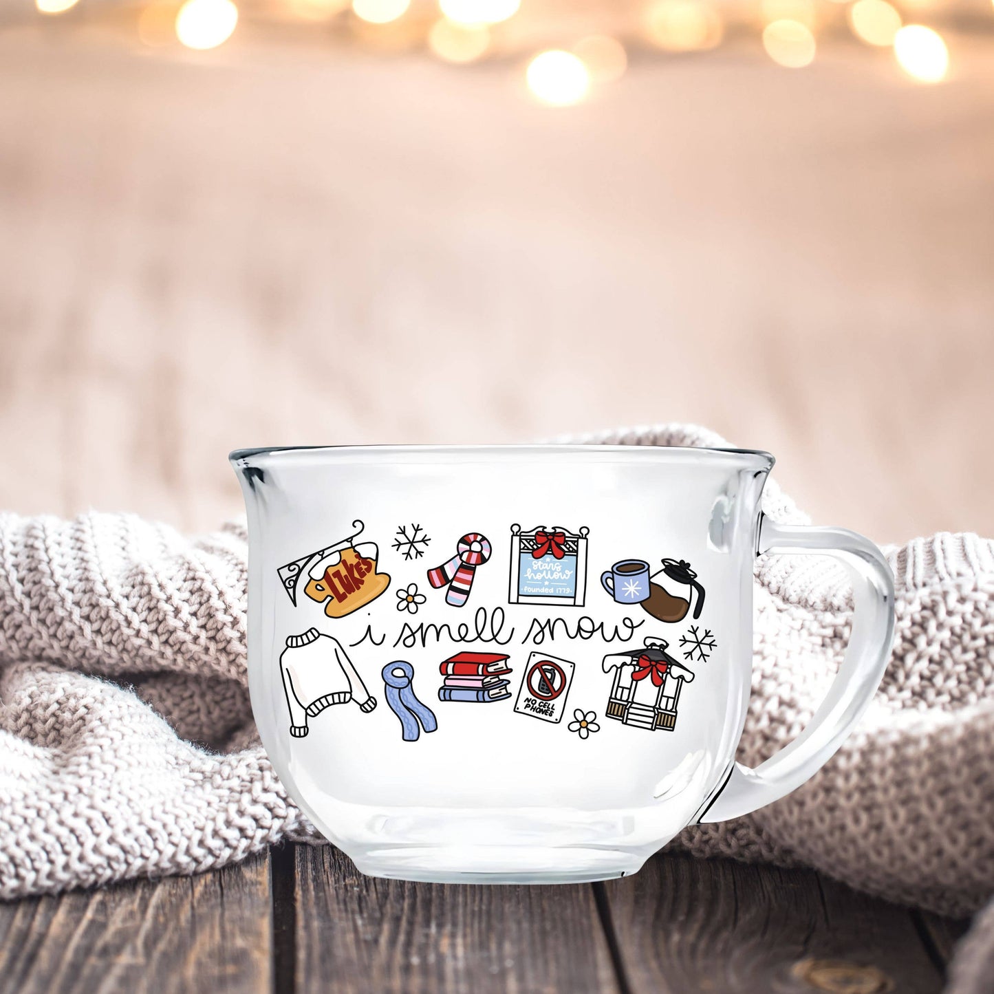 Gilmore Girls Inspired I Smell Snow Teacup Mug