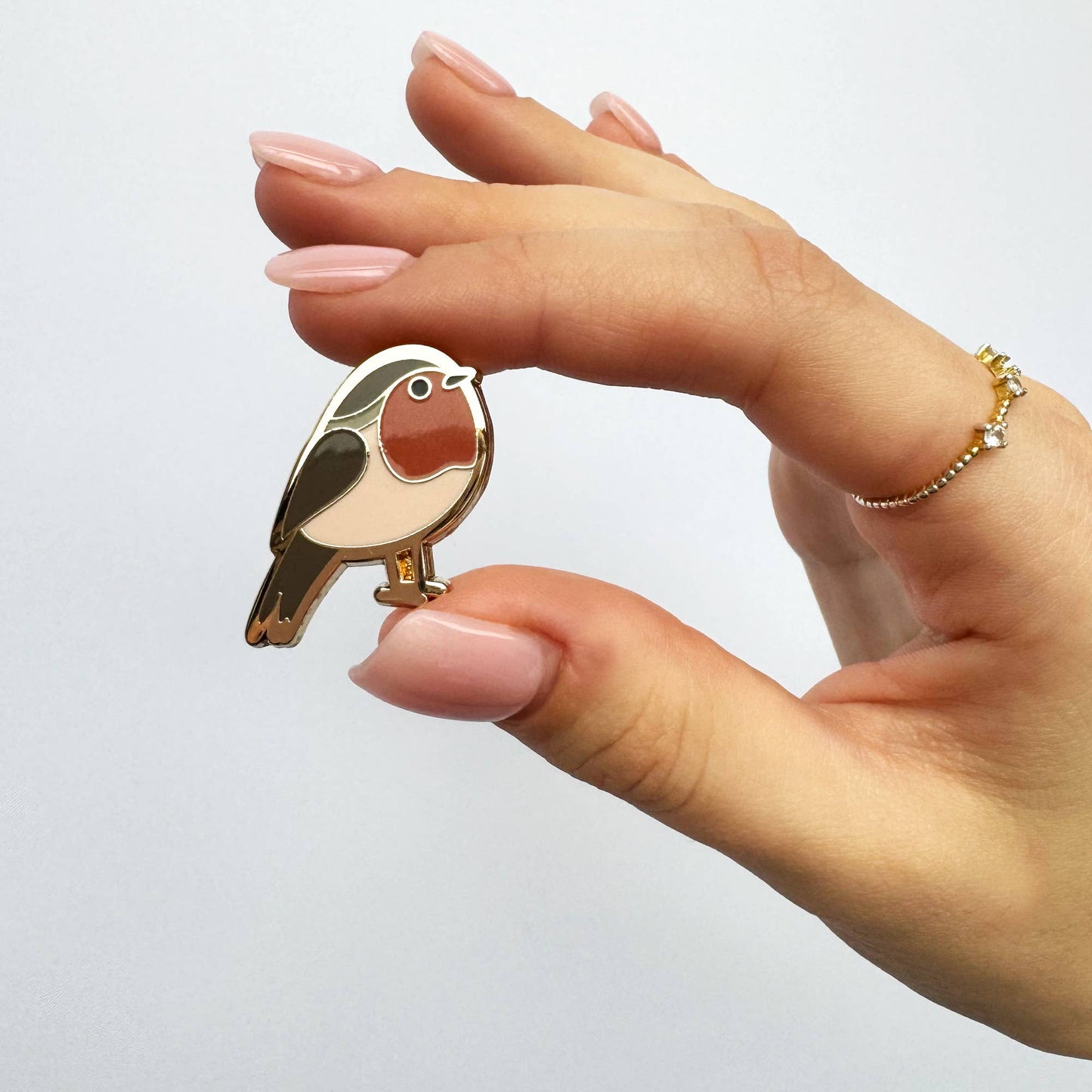 Beautiful Robin Enamel Pin Badge