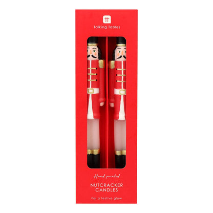 Nutcracker Christmas Candles - 2 Pack Christmas Decor