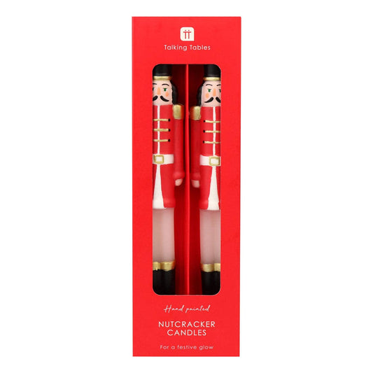 Nutcracker Christmas Candles - 2 Pack Christmas Decor
