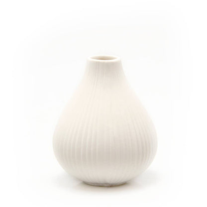 Frost - Matte Bisque Bud Flower Vase Glazed on Inside