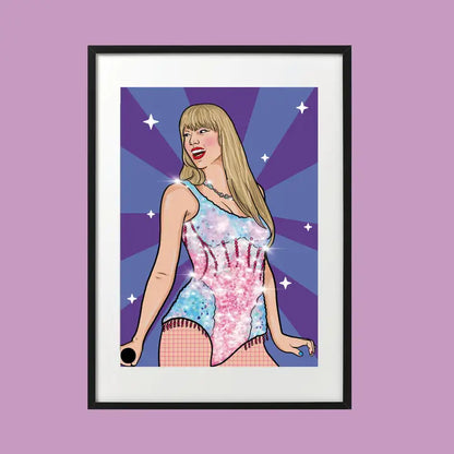 Taylor Swift - Shimmer Art Print A4