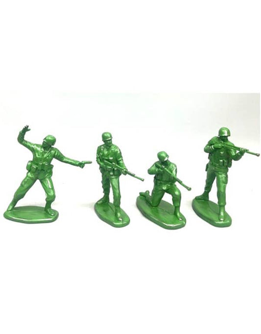 Set of 4 Classic Toy Soldier Green Figures