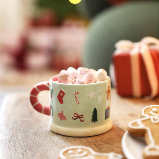 Small Ceramic Christmas Mug