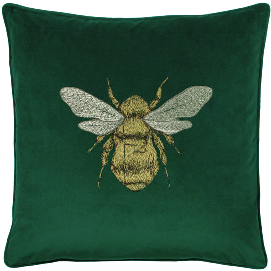 Hortus Bee Cushion - Emerald