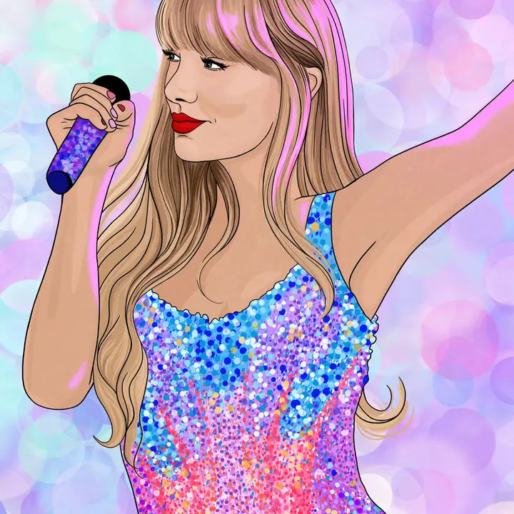 A2 - Large Taylor Swift LOVER Illustrated Print