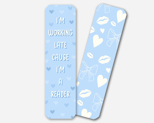 Working Late Cause I'm A Reader - Sabrina Carpenter Bookmark