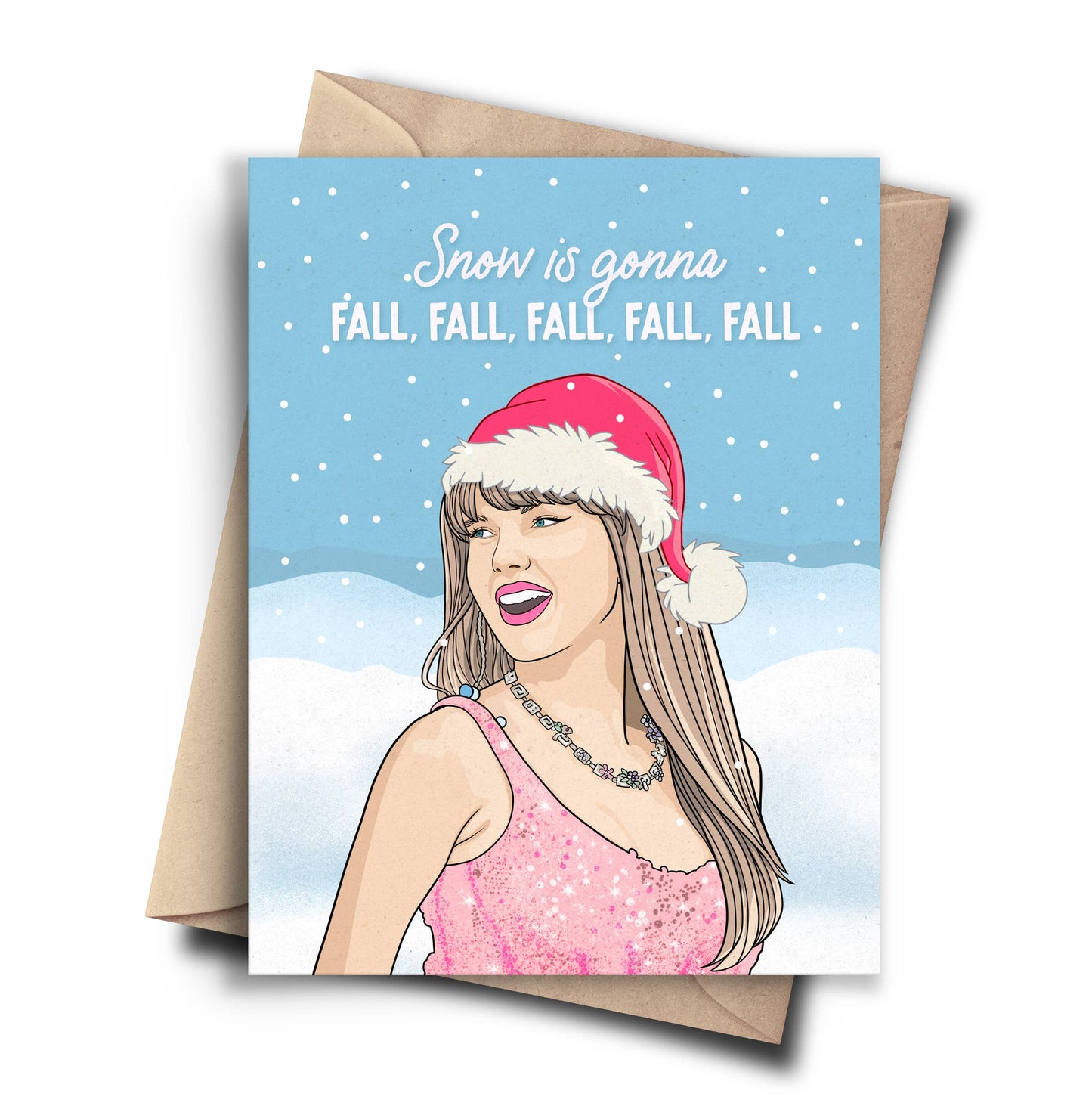 Pop Culture Holiday Card Funny Shake it Off Parody