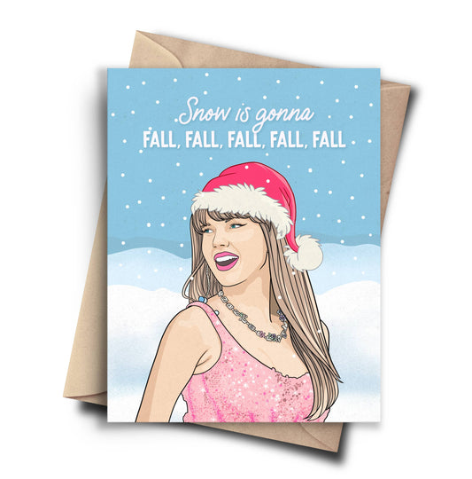 Pop Culture Holiday Card Funny Shake it Off Parody
