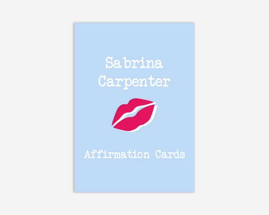 Sabrina Carpenter Affirmation Cards