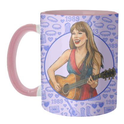 Mugs 'Tay Toile Blue' by Ms Doodle