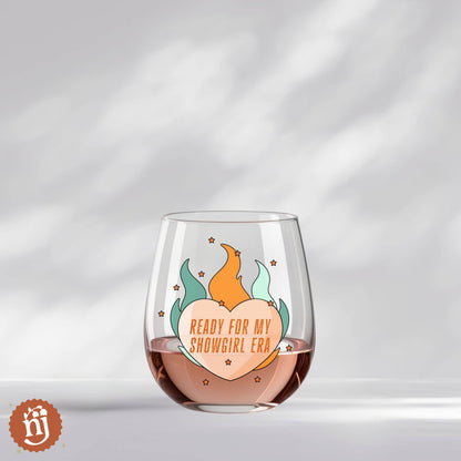 Taylor Swift TS12 Ready for My Showgirl Era Wine Glass - " Choices