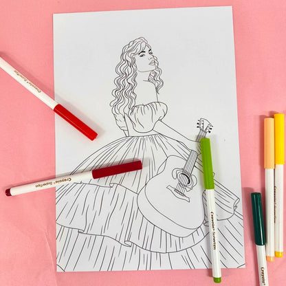 Taylor Swift - Eras Colouring Sheet Set