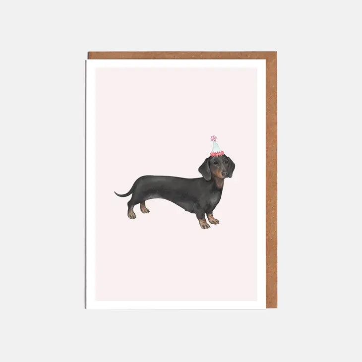 Dachshund Dog Blank Card