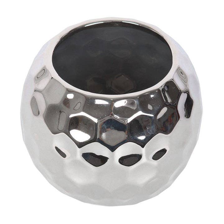 Silver Disco Ball Vase