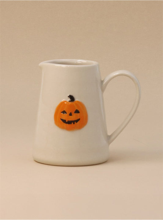 Gisela Graham Stoneware Mini Jug - Pumpkin Face