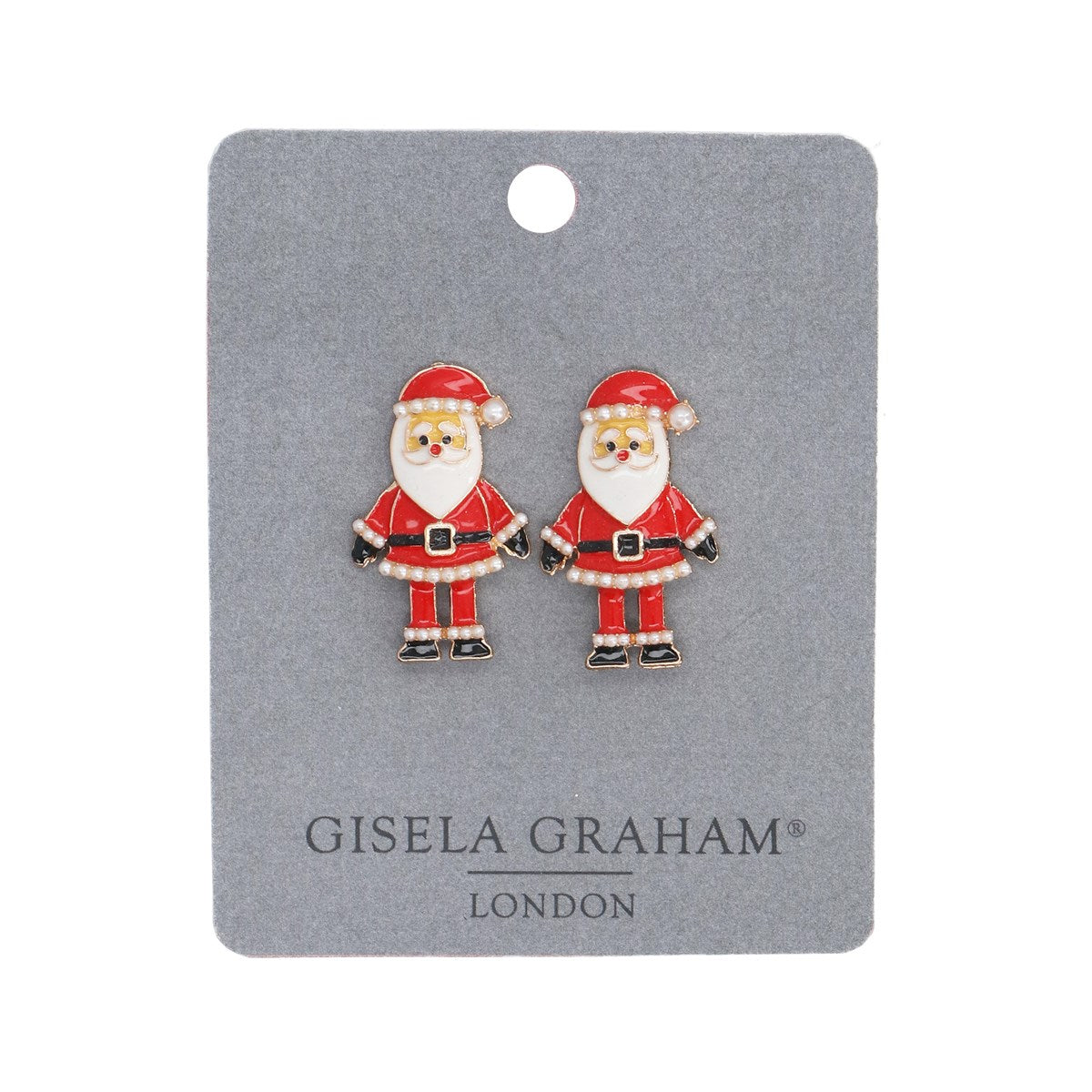 Gisela Graham Earrings - Santa Claus