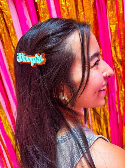 PREORDER - Showgirl - Taylor Inspired- Layered Acrylic Barrette/Hair Clip