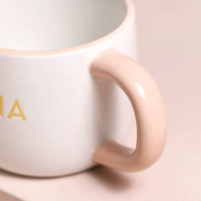 Ceramic Orange Heart Nana Mug