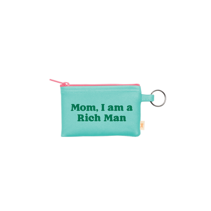 NEW! Colorblock Penny Key Ring - Mom, I Am A Rich Man