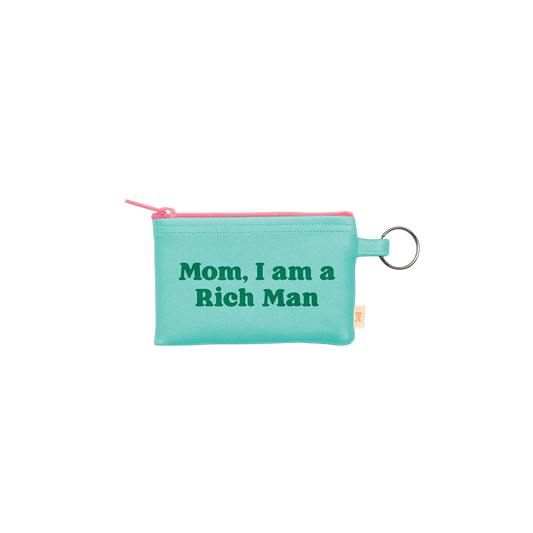 NEW! Colorblock Penny Key Ring - Mom, I Am A Rich Man