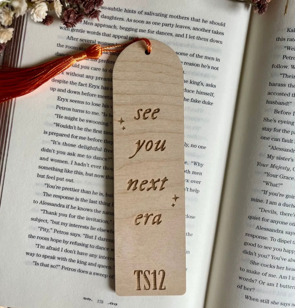 TS12 Inspired Wooden Bookmarks