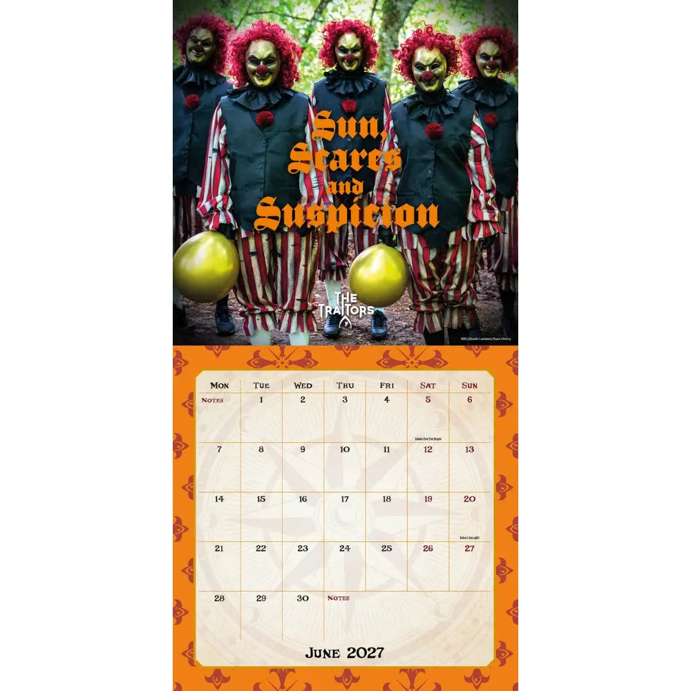 2027 Square Calendar - Offical The Traitors
