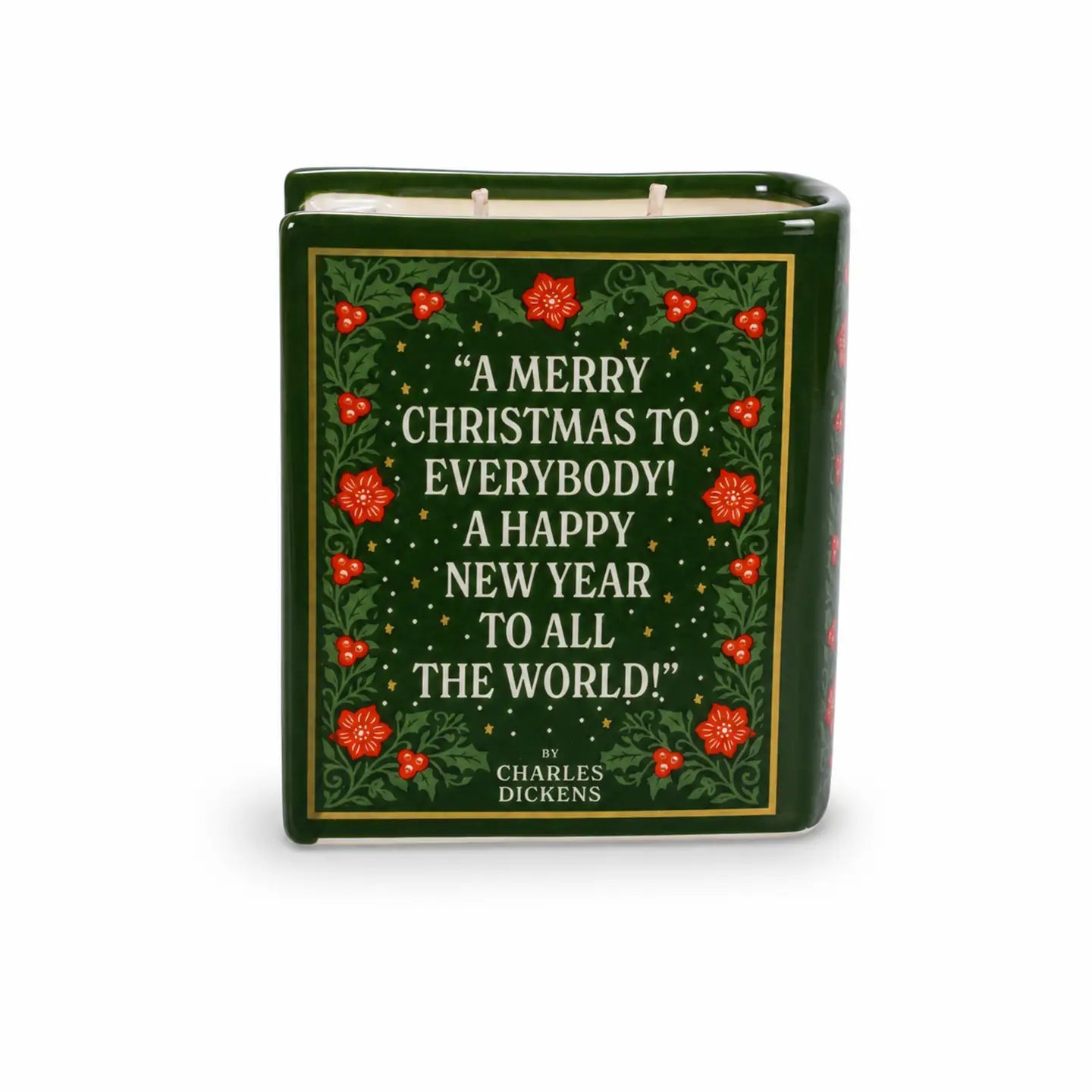 Book Shaped Ceramic Candle - A Christmas Carol