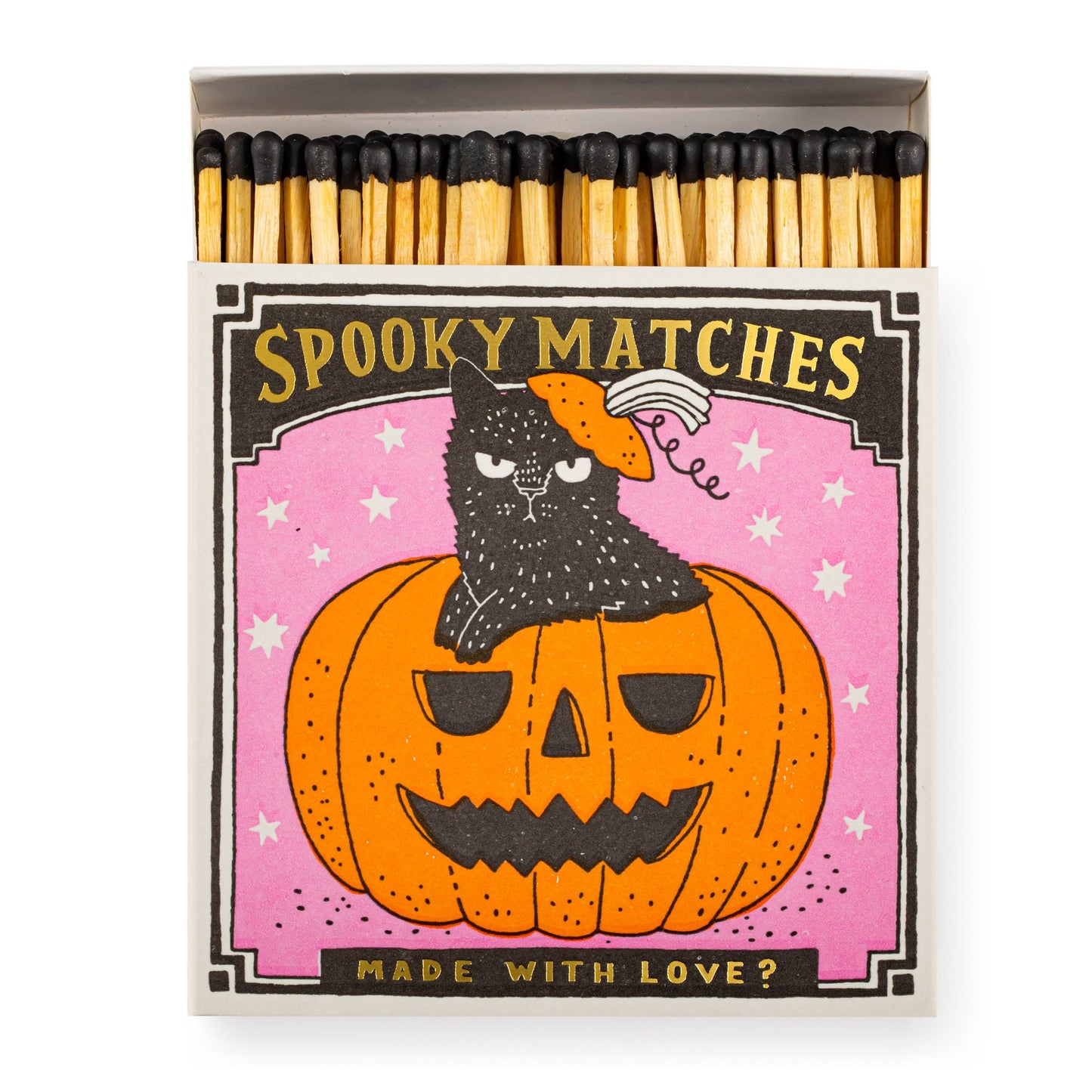 Archivist Gallery Spooky Matches Matchbox - Square - Safety Matches 🎃