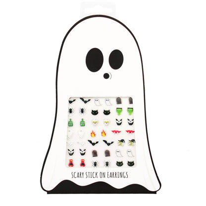 Stick On Earrings (30 Pairs) - Spooky