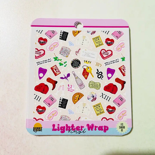 Vinyl Lighter Wrap Taylor Icons Uncensored