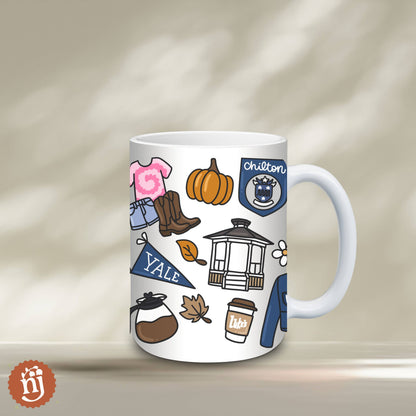 Gilmore Girls Inspired Back to Chilton Ceramic Mug, 15oz