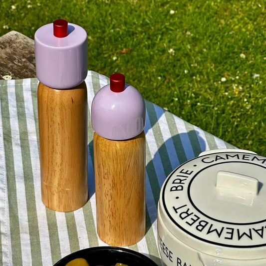 Salt & Pepper Grinder - Lilac & Red