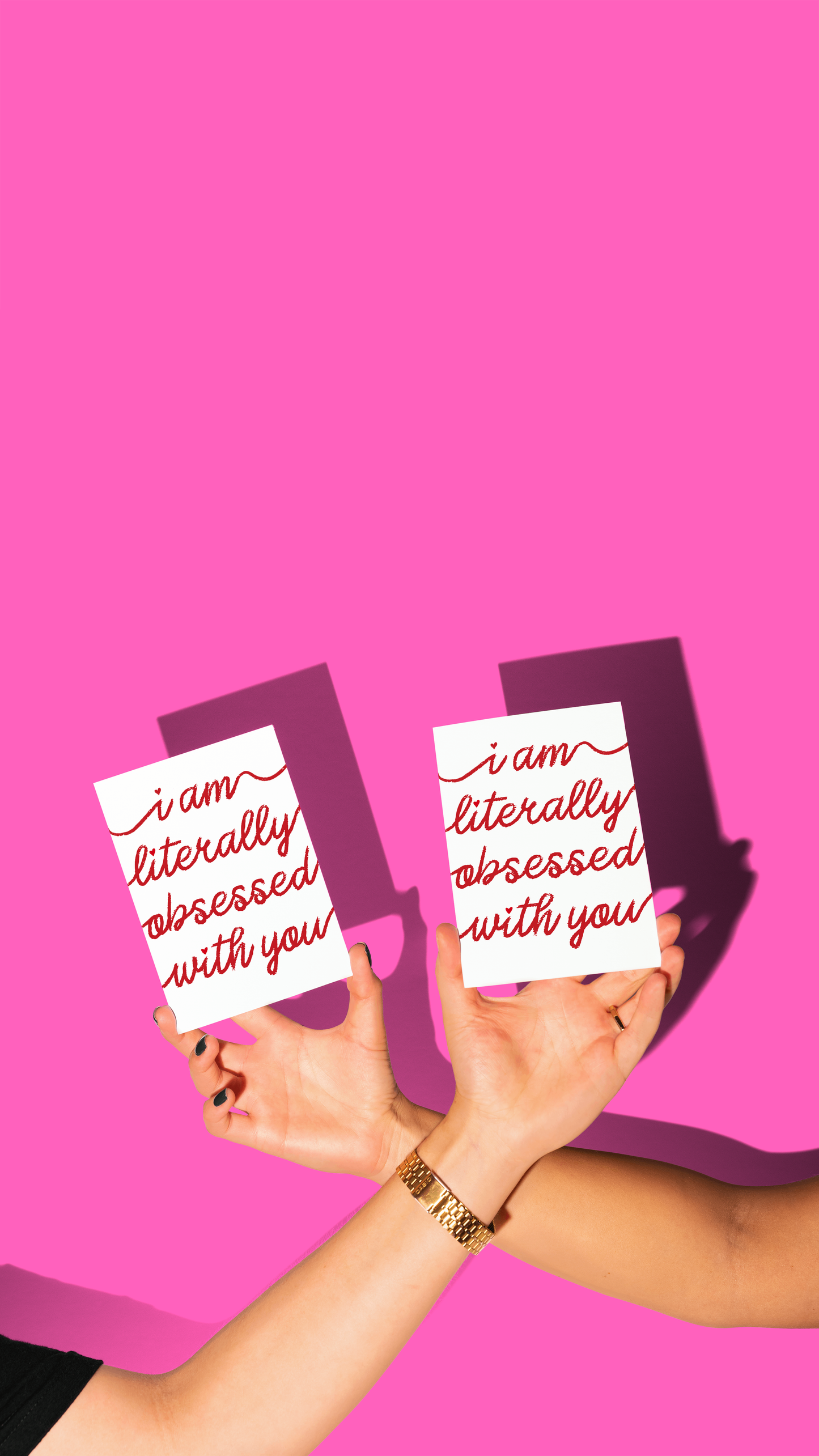 I Am Literally Obsessed With You Card - Valentines Funny Card Anniversary Love Greeting Card Partner Funny Gift Love You Card Anniversary