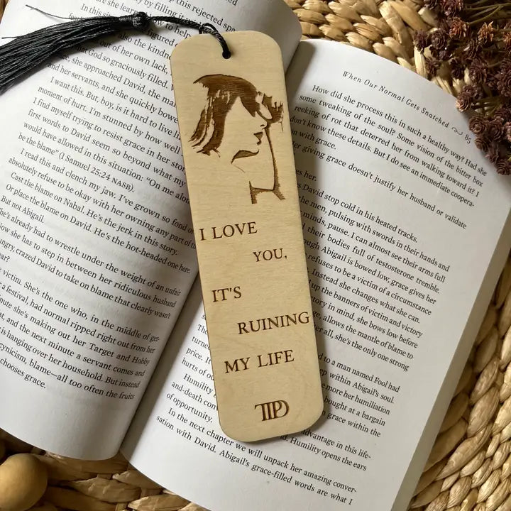 The Poets Era Taylor Inspired Wooden Bookmark