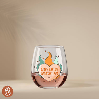 Taylor Swift TS12 Ready for My Showgirl Era Wine Glass - " Choices