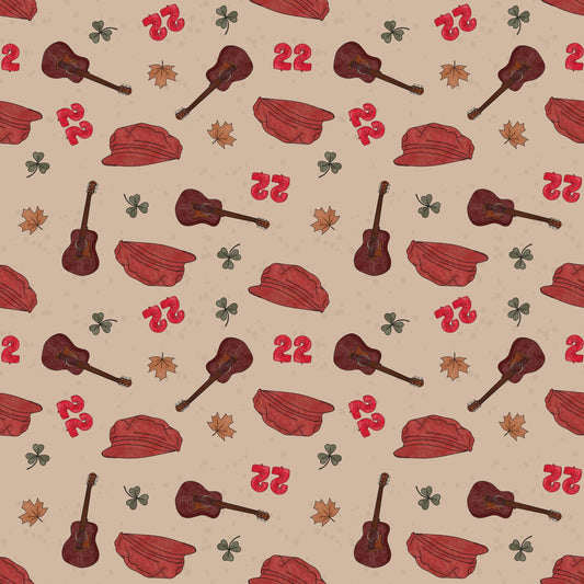 Red Album Icons Hair Schrunchie