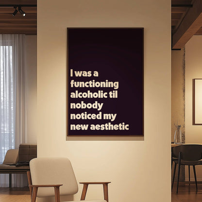 Functioning alcoholic - TTPD - A3 Print
