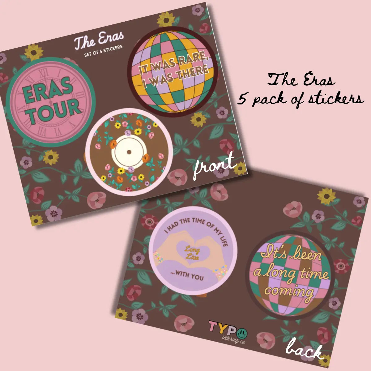 The Eras 5 Pack Sticker Pack - Each Era inc. TLOAS