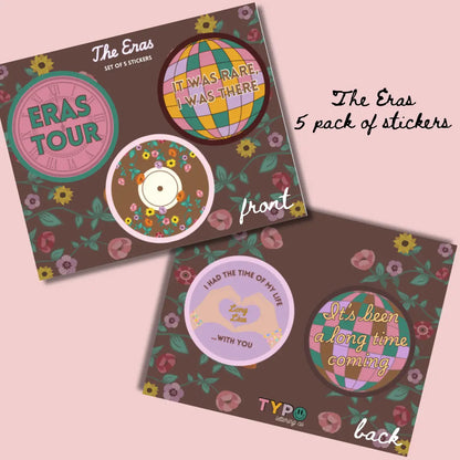 The Eras 5 Pack Sticker Pack - Each Era inc. TLOAS