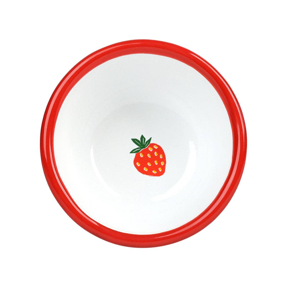 Strawberry Enamel 10 Cm Bowl