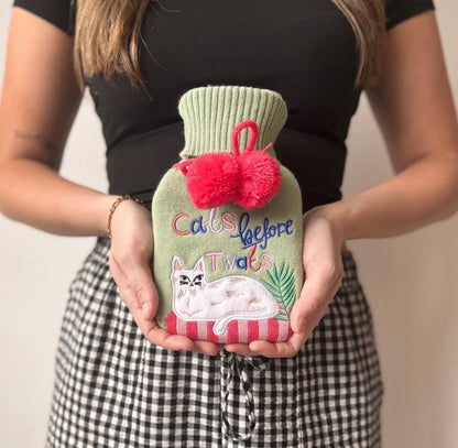 Catnip ‘Cat’s Before Twats’ Hot Water Bottle