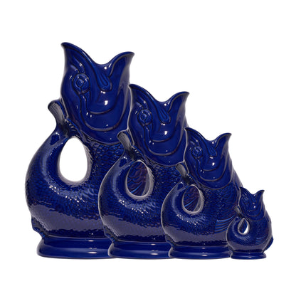 Mini - Cobalt Blue Original Gluggle Jug Pitcher Vase