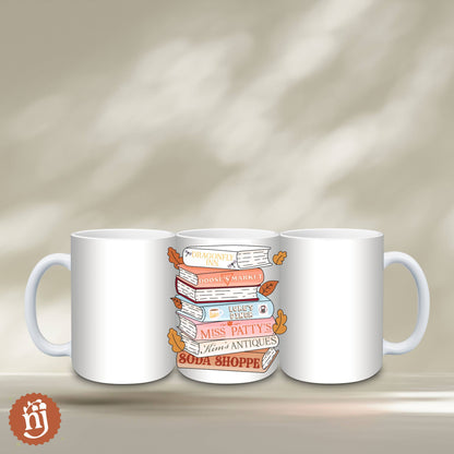Gilmore Girls Inspired Bookstack Ceramic Mug